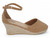 TAN FX SUEDE ESPADRILLE WEDGE