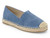 BLUE FAUX SUEDE ESPADRILLE