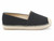 BLK FAUX SUEDE ESPADRILLE