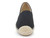 BLK FAUX SUEDE ESPADRILLE