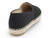 BLK FAUX SUEDE ESPADRILLE
