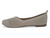 BEIGE FLYKNIT OPEN BALLERINA