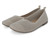 BEIGE FLYKNIT OPEN BALLERINA