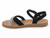 BLACK VGN LTHR CRSS GEM SNDL