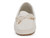 CREAM VGN LTHR OVRLPING MOC