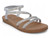 SLV VGN LTHR GEM STRAP HEEL