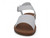 WHT VGN LTHR BASIC SANDAL