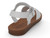 WHT VGN LTHR BASIC SANDAL