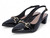 BLK VGN PAT WW SLING BACK