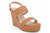 TAN VGN LTHR PLTRM WEDGE