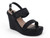 BLK VGN LTHR PLTRM WEDGE