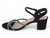BLK FX SD GEM STRAP BLOCK HEEL