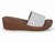 WHITE STRAP WEDGE