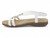 WHT VGN LTHR STRAP BEADED FLT