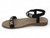 BLK FX SD T-STRAP CHAIN FLAT