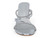 SLVR VGN LTHR GEM STRPY SANDAL