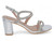 SLVR VGN LTHR BLING HEEL