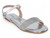 SLVR VGN LTHR BK CP SANDAL
