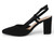 BLK FX SUEDE SLING BACK HEEL