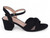 BLK FX SUEDE KNOT BOW HEEL