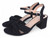 BLK FX SUEDE KNOT BOW HEEL