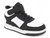 B BLK WHT MIDTOP SNKRS