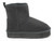 GIRLS BLACK PLATFORM FURBOOT
