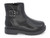 GIRLS  BLK PU BUCKLE BOOT