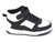 TODD BLK WHT MIDTOP SNKRS