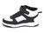 TODD BLK WHT MIDTOP SNKRS