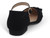 GIRL BLK NBUCK FLWR PUMP