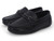 BOYS BLK SILV ORN DRIVING MOC