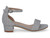 GIRL SILVER OPEN STRAP HEEL