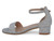 GIRL SILVER OPEN STRAP HEEL