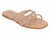 NUDE CRISS CROSS GEM FLAT