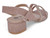 GIRLS ROSE GLD DBL STRP HEEL