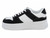 WOMENS BLK/WHT PLATFORM SNKR