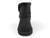 GIRL BLK STRAPS TALL FURBOOT