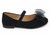 TODD BLACK NUBK MESH BOW FLAT