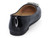 GIRLS BLACK PATENT BUCKLE FLAT