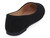 GIRLS BLACK NUBUCK FLATS