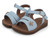 GIRL BLUE PU METL FLWER SNDAL