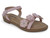 GIRL PINK FLWR STRP SANDAL