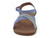 GIRL BLUE PU 2 JEWEL STRP SNDL