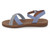 GIRL BLUE PU 2 JEWEL STRP SNDL