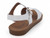 GIRL WHT PU ONE BAND SANDAL