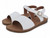 GIRL WHT PU ONE BAND SANDAL