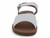 GIRL WHT PU ONE BAND SANDAL