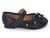 TOD BLK FLWR STRAP FLAT