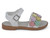 GIRL WHITE MULTI FLOWER SANDAL